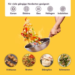 Reishunger Premium Wok, 28 cm